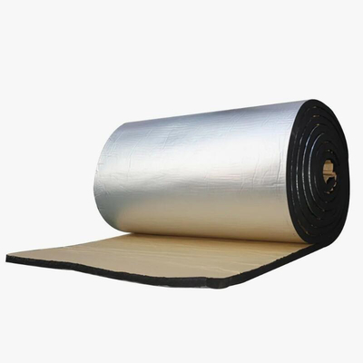 الأوراق اللاصقة الذاتية من الرغوة المطاطية من NBR PVC المطاطية المطاطية مغطاة برقائق الألومنيوم