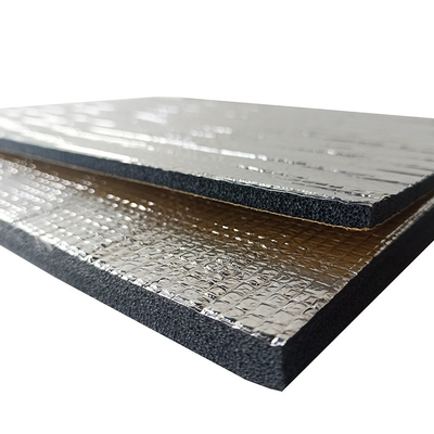 الألياف الزجاجية الألومنيوم ورق XPE رغوة مضاد للنار اللاصق الذاتي HVAC العزل الرغوة 5-25mm سمك