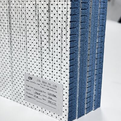 Semi Open Cell PO Foam Black Acoustic Insulation Sheets Laminated With Aluminum Foil And Self Adhesive Base Effective Noise Reduction Heat Isolation For Air Duct Systems And General Construction