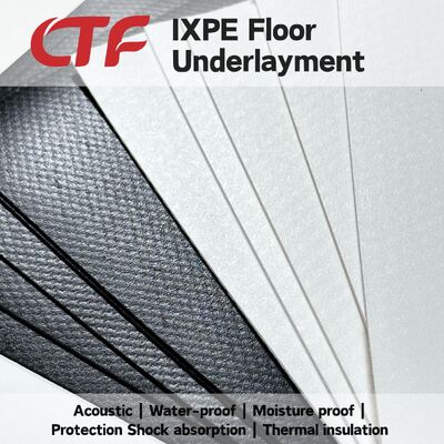 IXPE مكفف الصوت والرطوبة الحاجز الأرضية تحت البساط وسادة مثالية لأرضيات PVC SPC في الشقق الحديثة الفنادق المستشفيات
