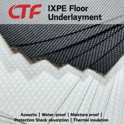 IXPE مكفف الصوت والرطوبة الحاجز الأرضية تحت البساط وسادة مثالية لأرضيات PVC SPC في الشقق الحديثة الفنادق المستشفيات